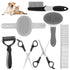 Pet Grooming Kit with Pet Shedding Slicker Brush, Bath Massage for Rabbit, Puppy, Kitten, Pet Grooming Kit With Multiple Combinations, Pet Supplie...