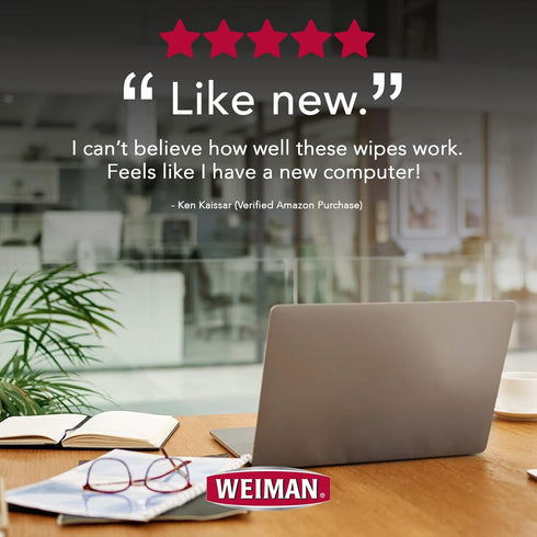Weiman Disinfecting Electronic Cleaning Wipes For Keyboards, Tablets, E-readers, Smart Phones, Netbooks, and Touchscreens (30 Wipes)...