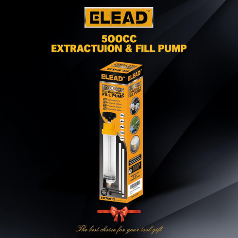 500cc Oil Extractor Pump, Oil Transfer Pump, Fluid Extractor, Fluid Syringe Extractor, Car Vacuum Fuel Transfer, Siphon Pump for Gasoline Hand Cle...