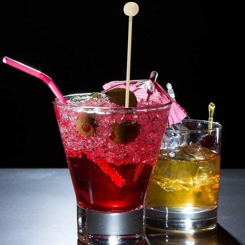 100PCS 6inch Rock Candy Sticks with Ball Wood Swizzle Sticks Wood Cake Sticks Drink Stirrer Sticks for Hard Rock Candy...