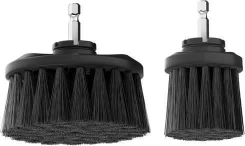 Dirt Devil 2-Piece Hard Bristle Scrubber Cleaning Brush Set, 2" & 3.5" Brushes Included, for Use On Brick, Grout, Cast Iron & More, Heavy Duty Cle...