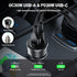 60W Fast Car Charger USB C with Voltage Display, ACEFAST PD3.0/QC3.0/AFC/FCP Fast Charging Dual Port Car Power Adapter for iPhone 13 Pro Max/13 Pr...