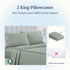 California Design Den King Size Pillowcase Set - 400 Thread Count, 100% Cotton Sateen, Luxury Set of 2 Pillow Covers, Breathable, Cooling, Soft fo...