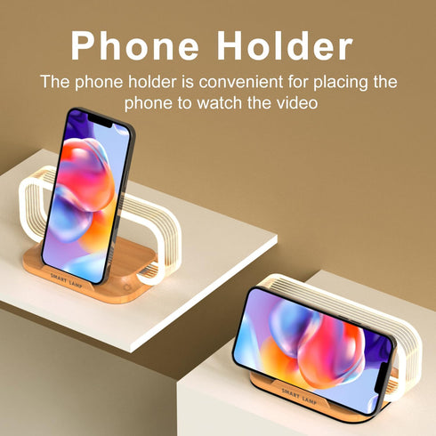 Small Nightstand Lamp with Wireless Charger,Cute Bedside Lamp for Bedroom,Small Table Lamp with Phone Charger,Mini Night Light for Boys Girls,Tiny...
