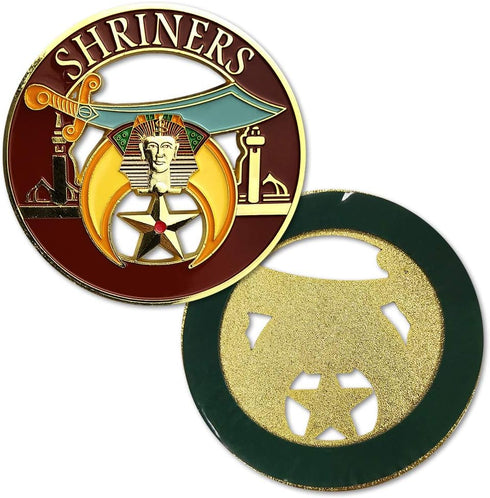 Shriner Masonic Car Emblem Mason Auto Decal...