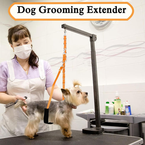 Dog Grooming Belly Strap, Dog Grooming Table Leash Loop Extension No Sit Haunch Holder for Dog Grooming Pet Bathing Restraint Leash for Small Medi...