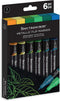 Spectrum Noir SN-MFLI-NWO6 Metallic Waterbased Flip Marker-Pack of 6-Natural World...