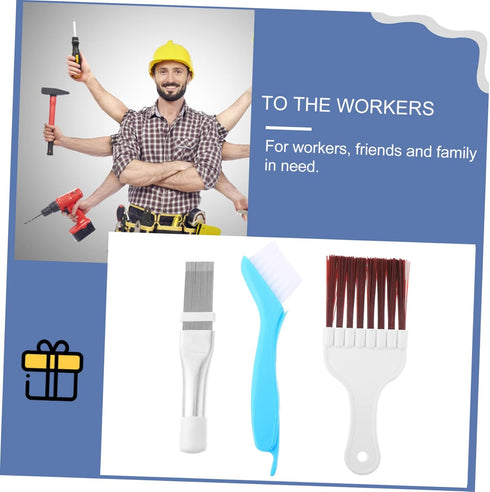 HOMSFOU 1 Set Air Conditioner Cleaning Brush Kitchen Cleaning Brush Cooling fin Comb Cleaner Brush a/c Condenser air Conditioning Condenser Air Co...
