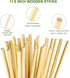 30PCS Wooden Dowel Rods, 3/8 x 12 Inch Round Unfinished Bamboo Dowel Rods, Wood Crafts Sticks Doweling Rods for Crafts and DIYers Arts Projects...