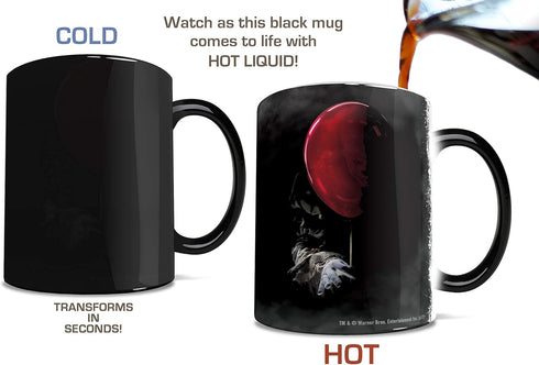 Morphing Mugs IT The Movie - Pennywise the Dancing Clown - You'll Float Too - One 11 oz Color Changing Heat Sensitive Ceramic Mug – Image Revealed...