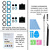 2PCS ASDAWN Back Rear Camera Lens Glass Replacement for Galaxy S23 Ultra Camera Glass Lens Replacement 6.8 inches with Pre-Installed Adhesive + Re...