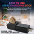Hearing Amplifiers Set with New Digital Technology - Almost Invisible Design and Rechargeable USB Dock - Personal Pair Sound Amplifier with Adjust...