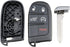 5 Buttons Remote Smart Key Fob Shell Case Fit for Jeep Grand Cherokee Dodge Challenger Charger Dart Durango Journey Chrysler 300 Keyless Entry Rep...