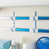 Okuna Outpost Set of 4 Pole Hanger Hooks for Pool Supplies, Lightweight Garden Tools (Blue)...