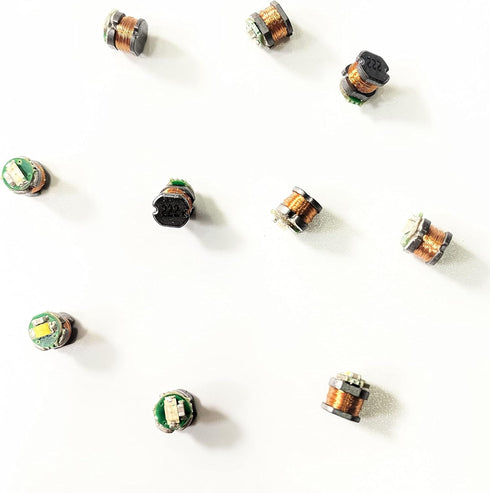 Taidacent 24V 200mm Wireless Led Coil Wireless LEDs and Inductive Induction Coil Charger Module for Creative 3D Ring Night Light (Only 10 White Wi...