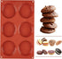 Silicone Egg Mold Muffin Top Pans, 3 Inch Non-stick Whoopie Pie Baking Pan Round Tray Egg Sandwich Molds for Mini Cakes Biscuits Egg Cloud Bread B...
