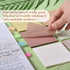 BAYTORY Transparent Sticky Notes, 3 x 3 inch Clear Waterproof See Through Memo Pad, Self-Adhesive Translucent Writable Index Tabs for Annotating B...