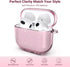 ULAK Compatible with AirPods 3 Case for Women Girls, Transparent Shockproof Soft TPU Protective Cover with Keychain for AirPods 3rd Generation 202...