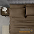Home Collection Micro Caress Luxurious Sheet Set, 90GSM 4 -Piece Queen Size with 2 Additional Pillowcase, Brown Color...