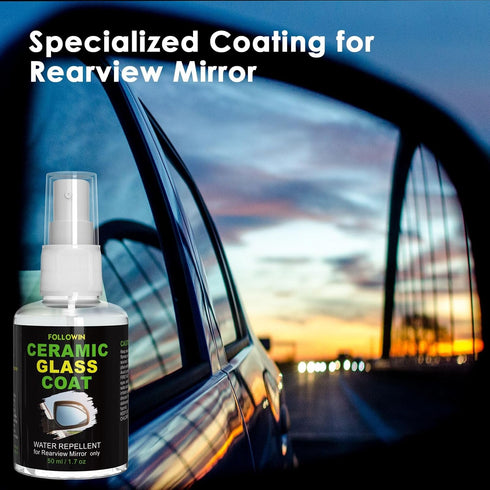 Sio2 Ceramic Coating for Car Mirror, Ceramic Glass Coating, Water Repellent for Rearview Mirror Side Mirror...
