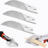 Miter Shears Replacement Blade,SK5 Steel Blade Quarter Round Cutting Tool for Angular Cutting Moulding,3pcs Shoe Molding Cutter Blade,Replacement ...