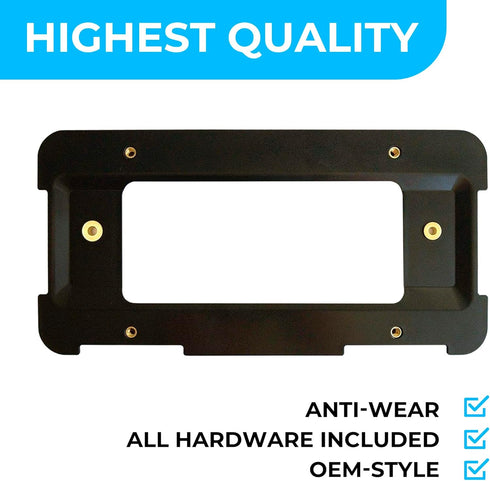 Rear Bumper License Plate Bracket for BMW 2000-2024, Plate Holder Set w 6 Screw Bolts & Wrench Kit, License Tag Mounting Kit, Quality Plate Holder...
