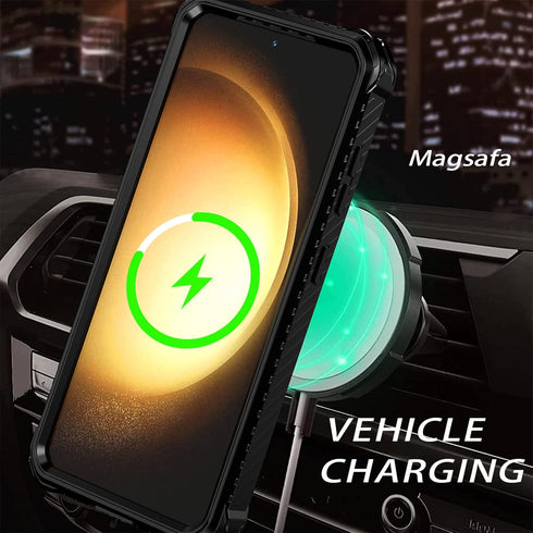 Ysnzaq Magnetic Case for Samsung Galaxy S23+, Military Grade Shockproof Heavy Duty Protective with Kickstand Phone Case for Samsung Galaxy S23 Plu...