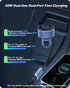 4-in-1 Retractable Car Charger, 60W Ultra-Fast Charging Car Charger, Car Adapter with 40-inch Type C/Lighting Charging Cable, Compatible with iPho...