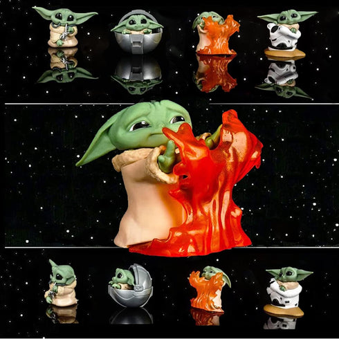 4-Pack Yoda Gifts,2.2-Inch Yoda Doll,Child Yoda Toy, Suitable for Movie Fans of All Ages...