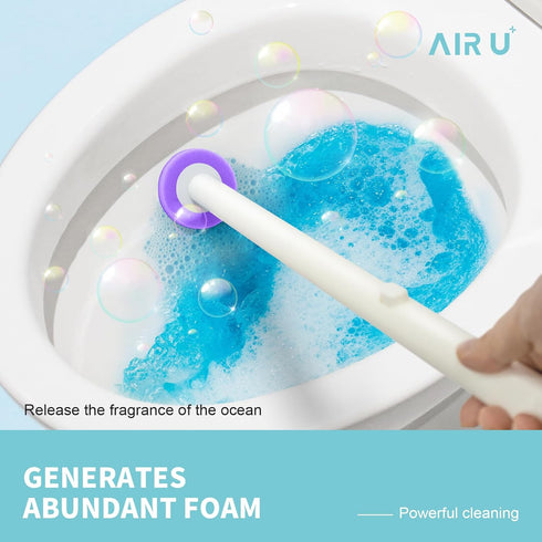 48 Count Disposable Toilet Brush Heads, Toilet Bowl Wand Refills for Toilet and Bathroom Cleaning, Purple Lavender Fragrance...