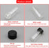 JIUWU 10pcs 5ml 1/6 Oz Scaled Clear Glass Vials Sample Transparent Liquid Bottles Screw Cap Lab Container...