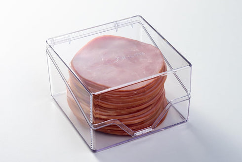 Mini Deli Keeper, Storage Container for Fridge | Food Storage Box with Lid | Small Cold Cuts Holder and Organizer for Refrigerator | Made in USA...