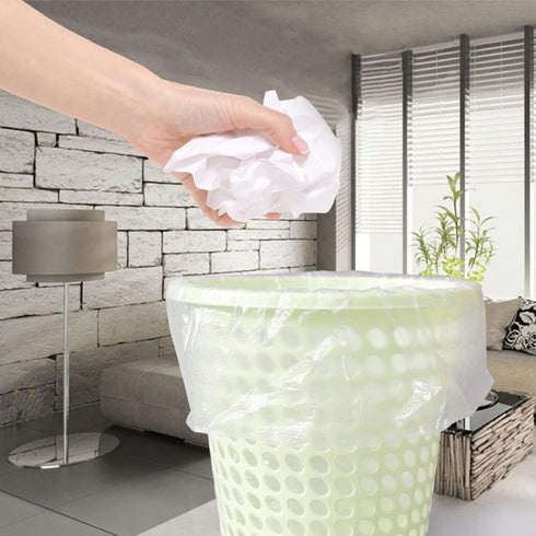 Trash Bags 13 Gallon, 20 Count, Medium Garbage Bags, No Flaps/Ties, 1.95Mil Thickness, 62x75cm,16.8g/pcs, Unscented, White...