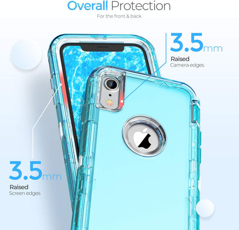 ORIbox Case Compatible with iPhone XR Case, Heavy Duty Shockproof Anti-Fall clear case...