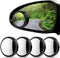 WSSROGY 4 Pcs Blind Spot for Car Convex Mirror 2 Inch HD Glass Round Side Rear View Convex Mirror with Frame for Car SUV Trucks Motorcycles (Black...