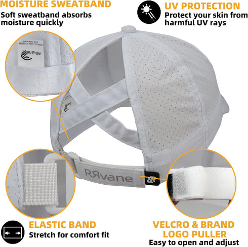 Women Criss Cross Ponytail Hat Polyester Breathable Unstructured Adjustable Baseball Cap...