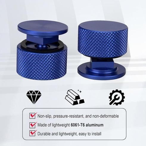 3mirrors Welding Hood (Pipeliner) Helmet Fasteners Blue Headgear Replacement Parts Accessories Screws Flip Hood Aluminum -Anodized w/Silicone Wash...