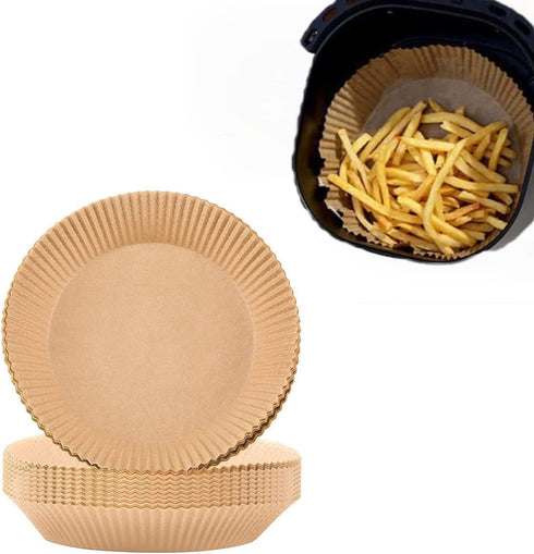 100 PCS Air Fryer Liners Disposable, Parchment Paper Liners for Air Fryer Basket, Air Fryer Sheets Round for Baking, Air Fryer Accessories...
