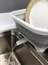 SAMMART 8.5L (2.2 Gallon) Collapsible Dish Drainer with Swivel Spout - Foldable Drying Rack - Portable Dinnerware Organizer - Space Saving Kitchen...