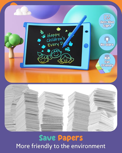 ORSEN Colorful 8.5 Inch LCD Writing Tablet for Kids, Electronic Sketch Drawing Pad Doodle Board, Toddler Travel Learning Educational Toys Activity...