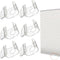 6 PCS Blinds Cordless Handles Clear Mini Plastic Honeycomb Roller Shades Hem Grips Shade Window Lift Handles Curtain Hardware Hooks for PVC Cordle...