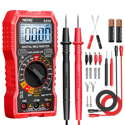 ANENG Digital Multimeter Tester Measures AC/DC Voltage,DC Current Ohm Amp Meter,Professional Multimetro Auto Voltmeter with Resistance, Diodes,Buz...