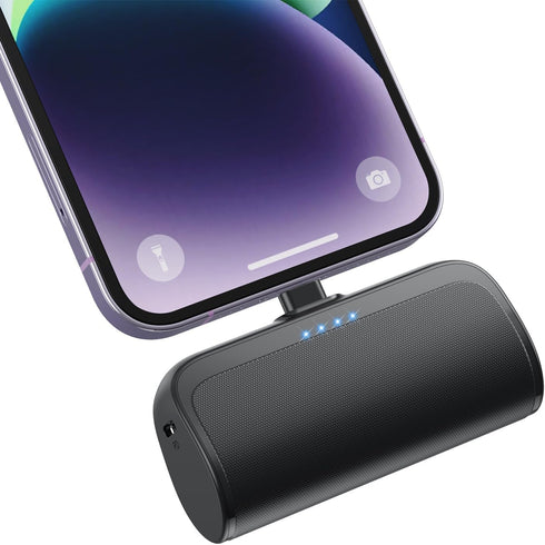 Mini Portable Charger Power Bank for iPhone,5200mAh Portable Phone Charger, Ultra-Compact PD Fast Charging Battery Pack Compatible with iPhone 14/...