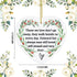 Memorial Ornament Ceramic Heart Shaped Memorial Gift for Loss of Loved One, Sympathy, Condolence, Bereavement, Grief, Mother, Father, Memorial Day...