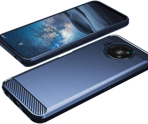 Osophter for Nokia 8.3 5G Case,Nokia 8V Case Shock-Absorption Flexible TPU Rubber Protective Cell Phone Cover for Nokia 8.3(Navy Blue)...