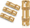 Boltigen 3/8" Brass DOT Air Brake Line Fitting, 4PCS Quick Push-to-Connect Fittings, 3/8"DOT Push In Union Connector, Air Line Fitting Replacement...