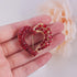 LAXPICOL Vintage Cute Red Love-heart Austrian Crystal Brooch Broach Pin For Women...