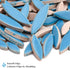 Petal Mosaic Tiles for Crafts, 200g Flower Tiles Pieces for Mosaic Craft Supplies,DIY Mosaic Outdoor Decor(Sky Blue)...