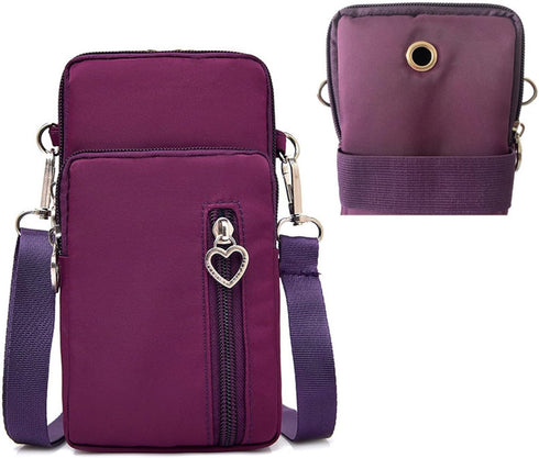 Mobile Phone Purses Bag,Waterproof Crossbody Phone Wallet Case, Cellphone Crossbody with Shoulder Strap,Outdoor Sweat-Proof Running Armbag,Crossbo...