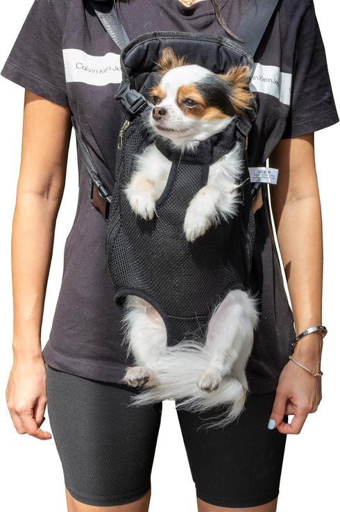 Mr. Pen- Pet Adjustable Dog Carrier Backpacks, Hiking Travel Backpack, Puppy Backpack, Dog Front Carrier...